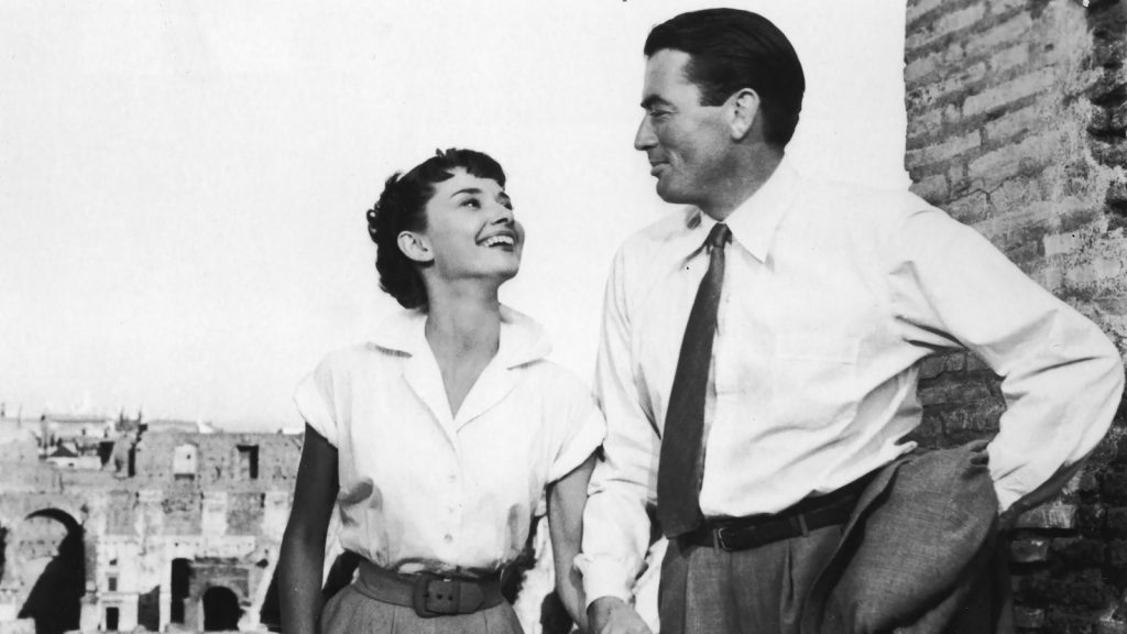 Audrey y peck en vacaciones en roma
