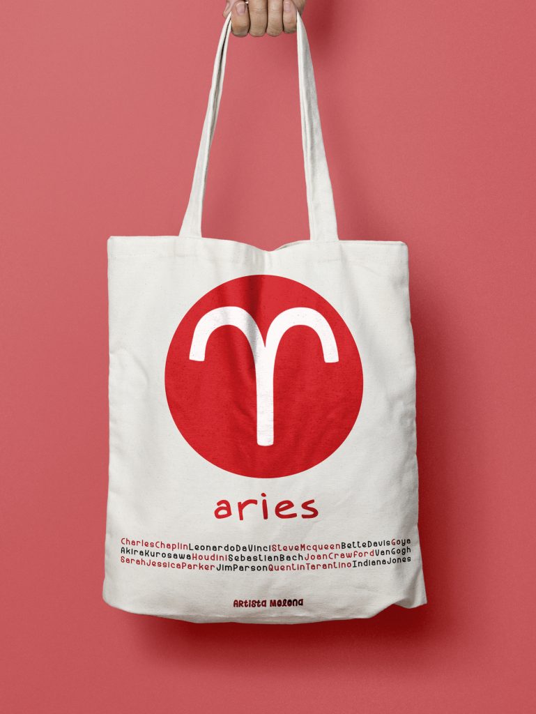 tote bag zodiaco aries